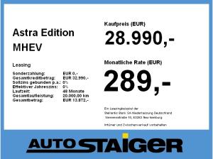 Opel Astra Edition MHEV