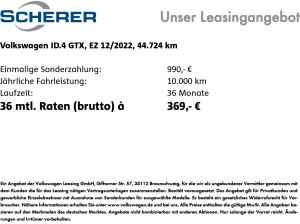 Volkswagen ID.4 GTX 4MOTION 82kWh SOH:90% NAVI SHZ MATRIX
