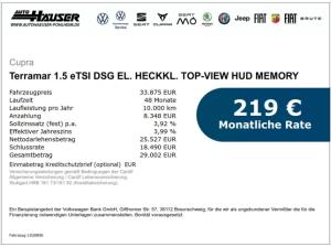 Cupra Terramar 1.5 eTSI DSG EL. HECKKL. TOP-VIEW HUD MEMORY