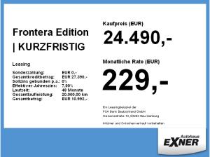 Opel Frontera Edition | KURZFRISTIG VERFÜGBAR | Privat