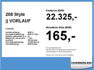 Peugeot 208 Style || VORLAUF || LED+SHZ+PDC+SpurH