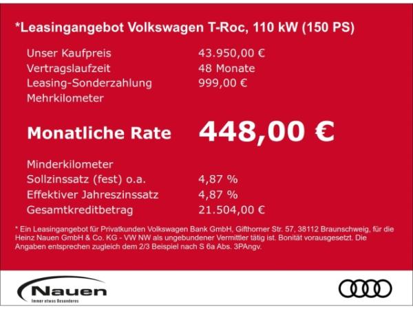 Volkswagen T-Roc R-Line 1.5 eTSI 110 kW DSG *Rate 299*