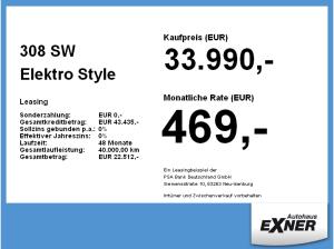 Peugeot 308 SW Elektro Style | FREI KONFIGURIERBAR | Gewerbe