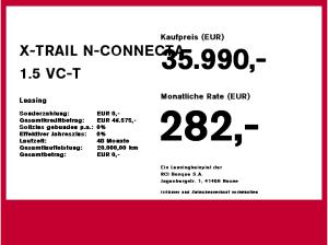 Nissan X-Trail X-TRAIL N-CONNECTA 1.5 VC-T MHEV 4x2 WKR inkl.