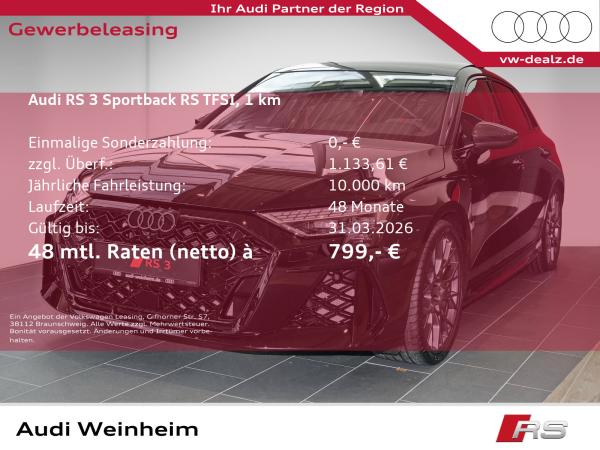 Audi RS3 RS 3 Sportback S-tronic quattro NAVI LED-Matrix