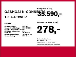 Nissan Qashqai QASHQAI N-CONNECTA 1.5 e-POWER 4x2 WKR inkl.
