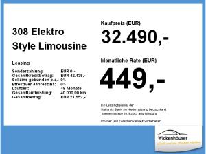 Peugeot 308 Elektro Style Limousine