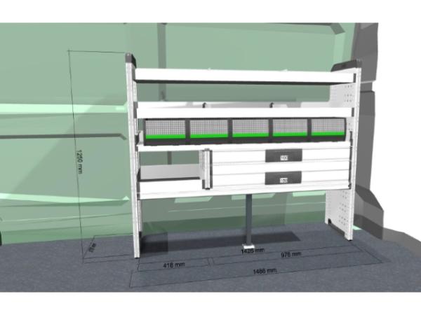Volkswagen Crafter 35 Kasten 2.0 TDI SCR MR inkl. BOTT-Regals