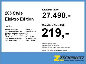 Peugeot 208 Style Elektro