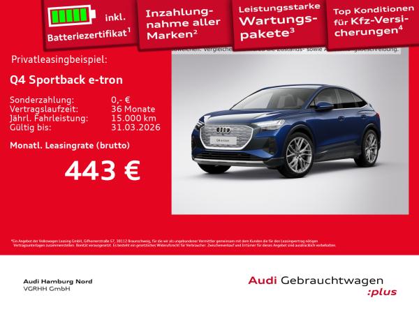 Audi Q4 e-tron Q4 Sportback 35 e-tron S line Navi Matrix AHK