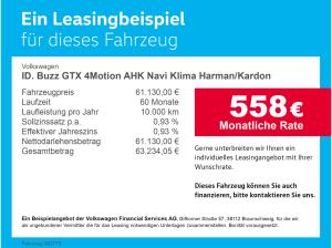 Volkswagen ID.Buzz ID. Buzz GTX 4Motion AHK Navi Klima Harman/Kardon