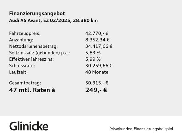 Audi A5 Avant TFSI qu. AHK LED LM 18" PDC+RFK ACC