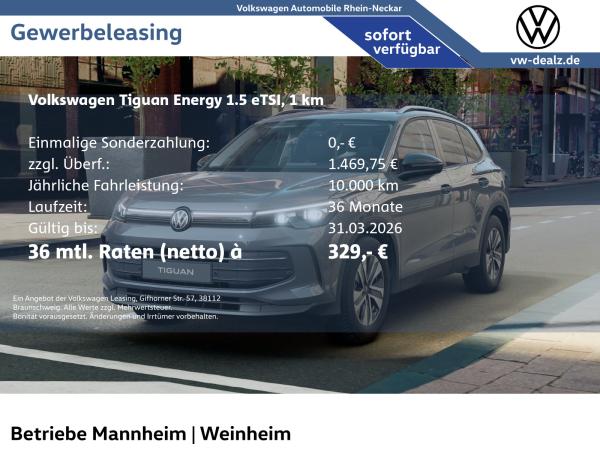 Volkswagen Tiguan Energy 1.5 eTSI DSG AHK LED Navi ACC PDC
