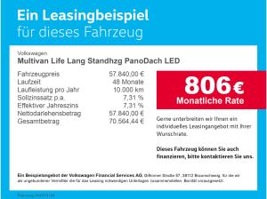 Volkswagen Multivan Life Lang Standhzg PanoDach LED