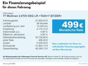 Volkswagen T7 Multivan 2.0TDI DSG LR +TAXI+7-SITZER+