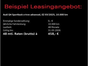 Audi Q4 e-tron Q4 Sportback e-tron advanced 45 / AR-HuD, AHK