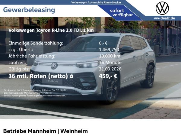 Volkswagen Tayron R-Line 2.0 TDI 4MOTION DSG AHK 7-Sitzer