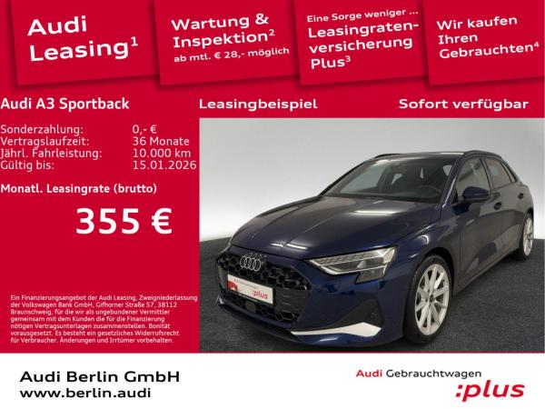 Audi A3 Sportback Advanced 30 TFSI S tr. LED NAVI RFK VIRTUAL