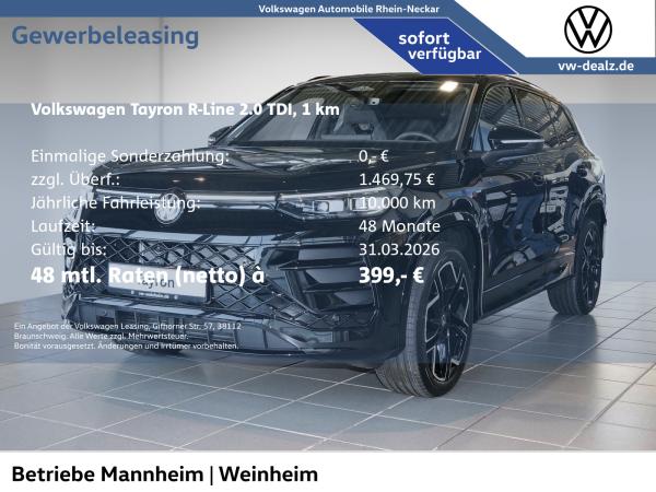 Volkswagen Tayron R-Line 2.0 TDI DSG NAVI AHK LED DAB ACC