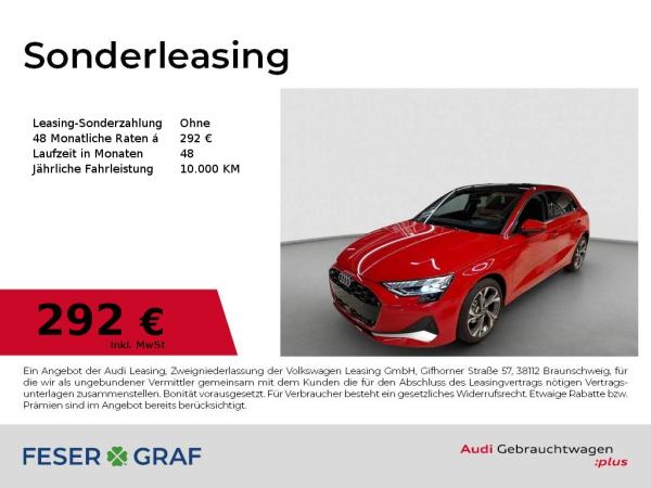 Audi A3 Sportback 30 TFSI advanced AHK HuD LED Pano