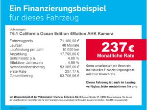 Volkswagen T6.1 California Ocean Edition 4Motion AHK Kamera