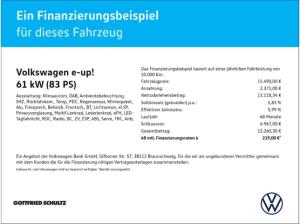Volkswagen up! e-up! 61 kW Rückfahrkamera Sitzheizuizung