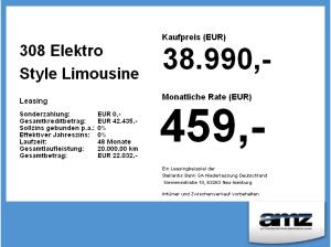 Peugeot 308 Elektro Style Limousine