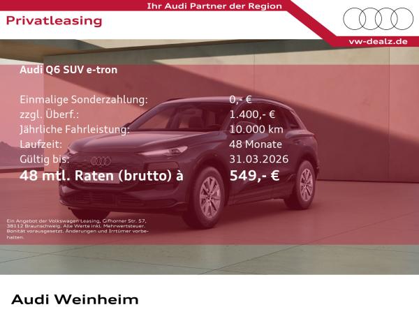 Audi Q6 e-tron Q6 SUV e-tron LED NAVI ALU DAB PDC