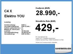 Citroën C4 X Elektro YOU Standard-Range