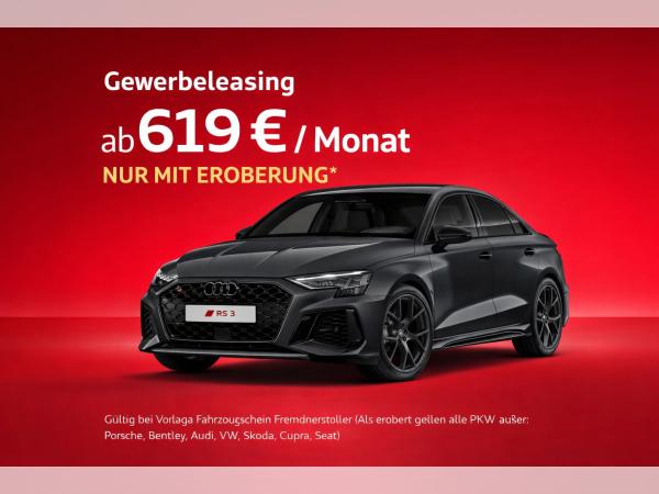 Audi RS3 Limousine 💥 Ikonischer Performance-Star | ✅ Nur mit Eroberung | Daytonagrau bei bhg Balingen 🚙