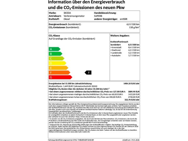 Skoda Superb Combi Sportline SOFORT VERFÜGBAR! Navi DCC PANO AHK eHeck