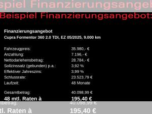 Cupra Formentor 2.0TDI DSG/ Navi, FullLink , 360°, LED