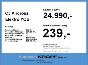 Citroën C3 Aircross Elektro YOU