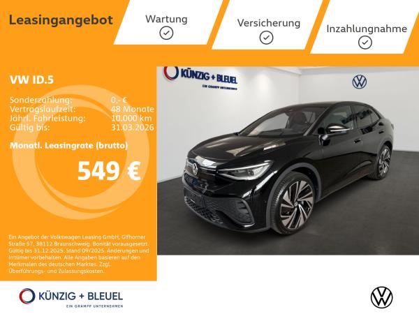 Volkswagen ID.5 Pro AHK+BlackStyle+IQ Drive+Infortainment Pus+Interieur & Komfort Plus+