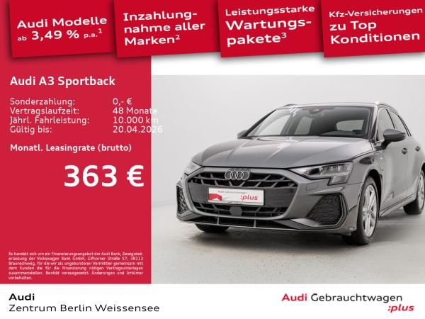 Audi A3 Sportback 40 TFSI e S-TRO*S-LINE*LED*RFK*NAV