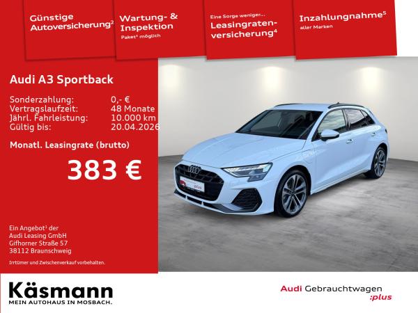 Audi A3 Sportback S line 40TFSIe HUD KAM NAV SONOS