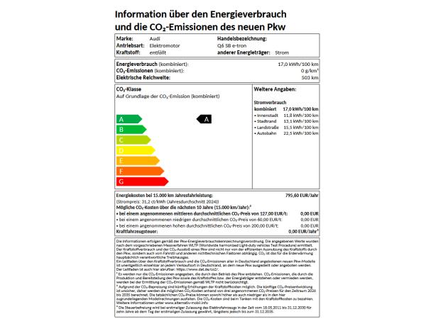 Audi Q6 e-tron Sportback  2x S line / Tech Plus/ Leder ! Dienstwagen 0,25%!