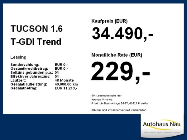Hyundai TUCSON 1.6 T-GDI Trend ACC+LED+Navi+SHZ+2xKlima