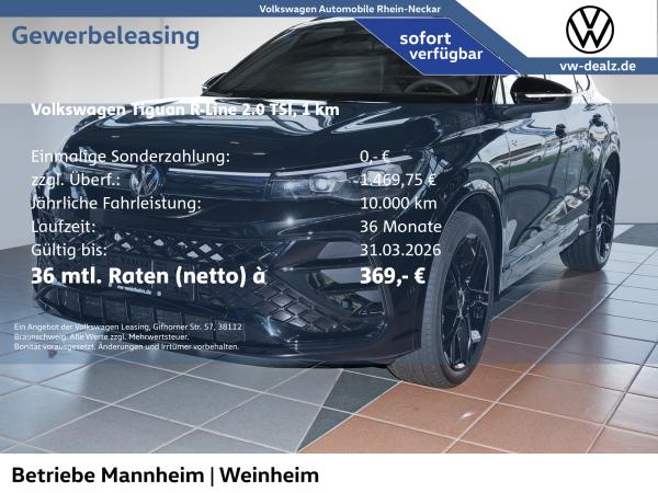 Volkswagen Tiguan R-Line 2.0 TSI 4MOTION DSG AHK NAVI Leder