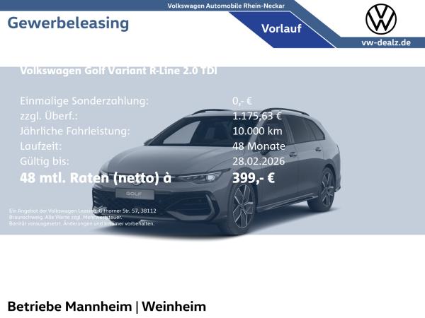 Volkswagen Golf Variant R-Line 2.0 TDI DSG Klima AHK NAVI Volkswagen Golf Variant R-Line 2.0 TDI DSG Klima AHK NAVI