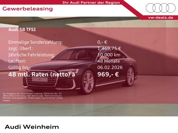 Audi S8 TFSI quattro tiptronic Klima NAVI Leder LED
