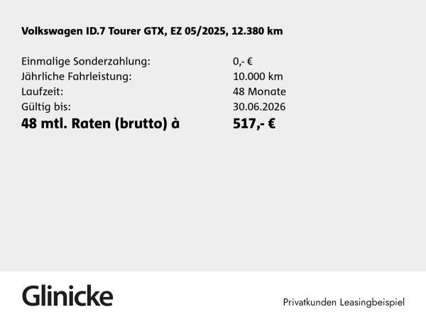 Volkswagen ID.7 Tourer GTX 4M AHK Matrix LM 20" 360° Wärmepumpe