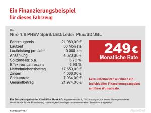 Kia Niro 1.6 PHEV Spirit/LED/Leder Plus/SD/JBL Navi