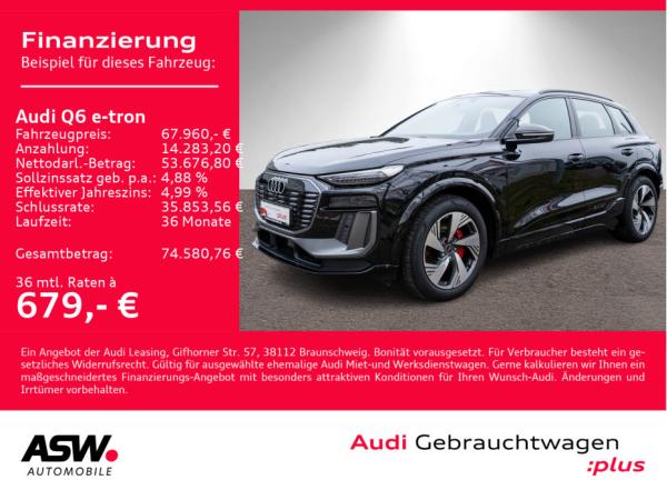 Audi Q6 e-tron S line quattro !0,25%! Leder ACC 360° // Sofort verfügbar!!!