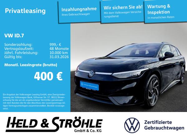 Volkswagen ID.7 Tourer Pro Black IQ 20" WÄPU DCC 360° AHK Volkswagen ID.7 Tourer Pro Black IQ 20" WÄPU DCC 360° AHK