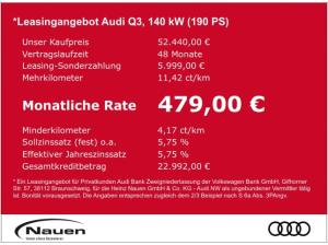 Audi Q3 Sportback 40 TFSI S tronic AHK Virtual MMI+ LM19