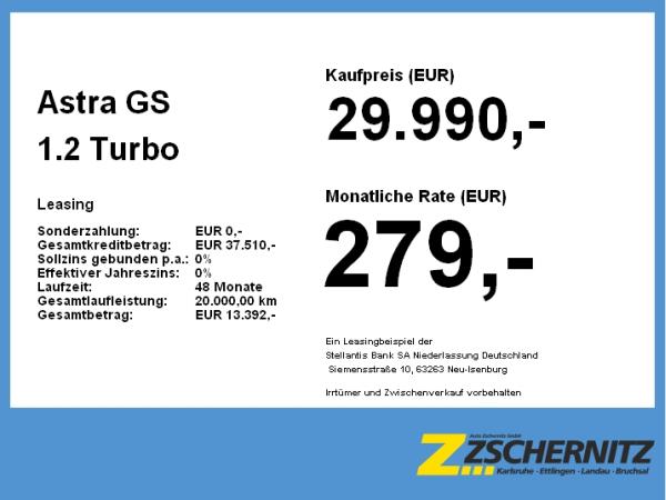 Opel Astra GS 1.2 Turbo
