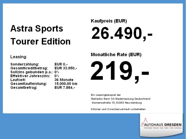 Opel Astra Sports Tourer Edition 1.2 Turbo