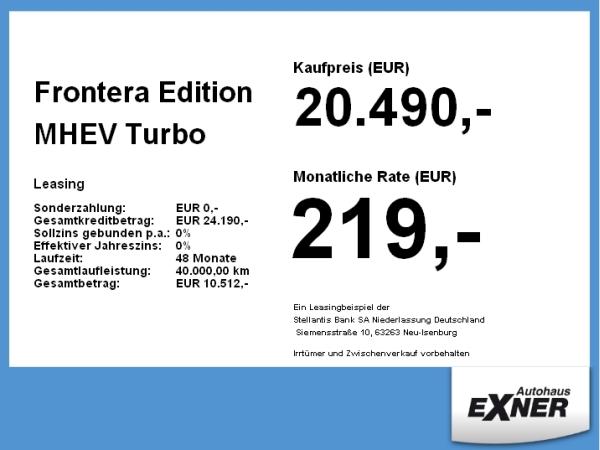 Opel Frontera Edition MHEV