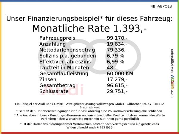 Audi A6 e-tron Avant performance Tech plus Paket LED 0,25% möglich